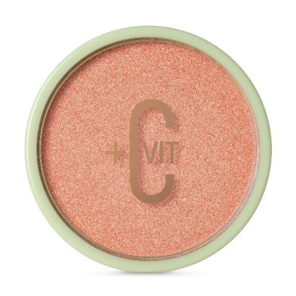 Pixi By Petra +C Vit Glow-y Radiance Powder Highlighter Blush Peach Dew NIB - Picture 5 of 5